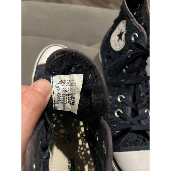 High top see through‎ crochet Converse - Picture 9 of 10